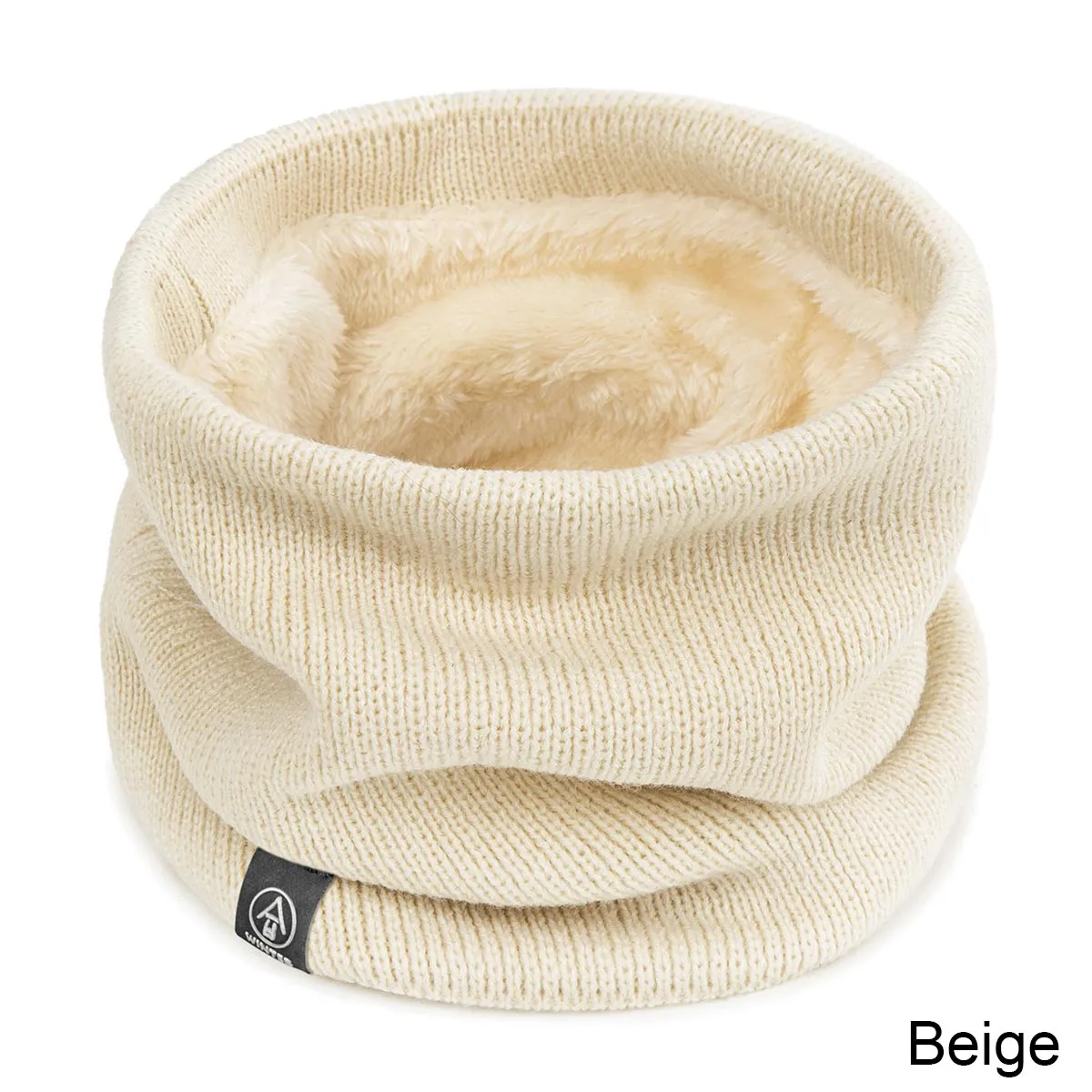 Winter Warm Scarf For Boys Girls  Children Baby Scarf Thick Wool Collar Scarves Scarf Cotton  Knitted Ring Solid Scarves