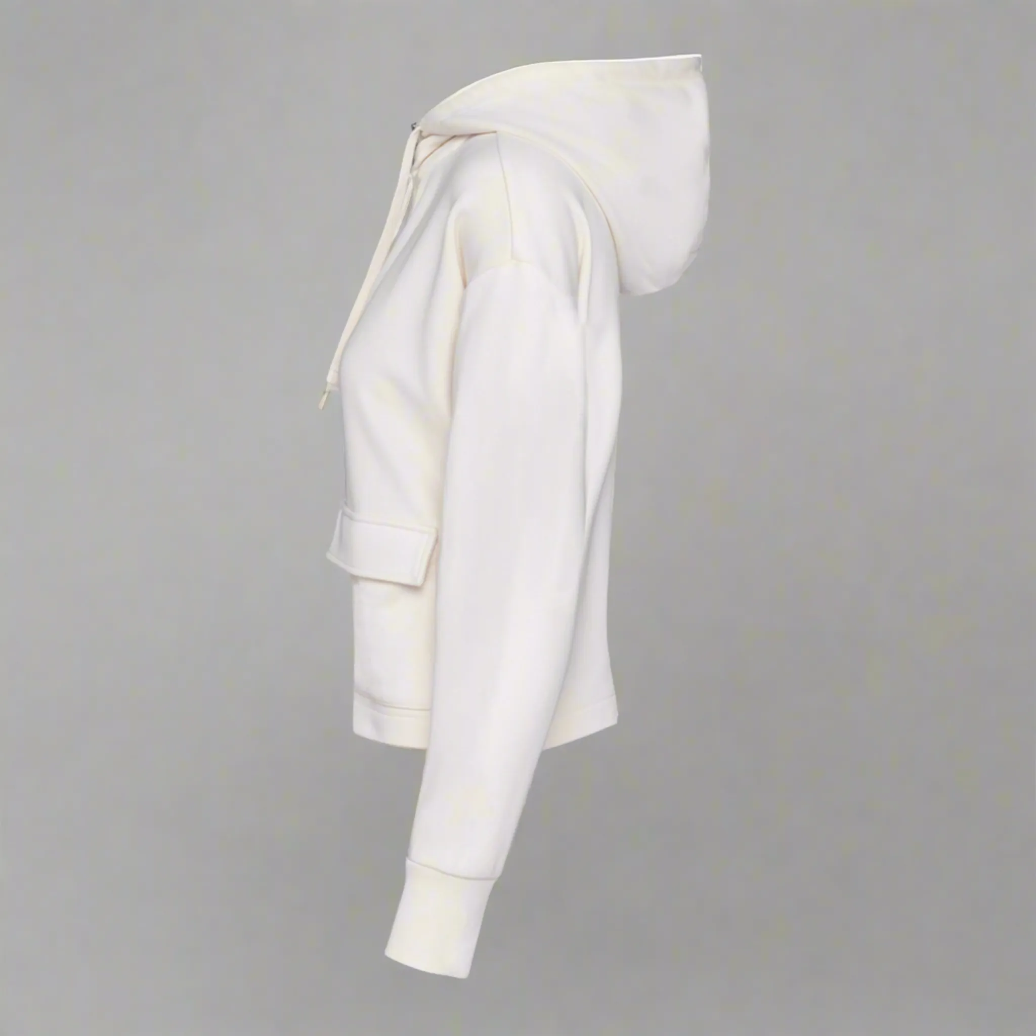 Women's Cropped Zipped Eco-Hoodie