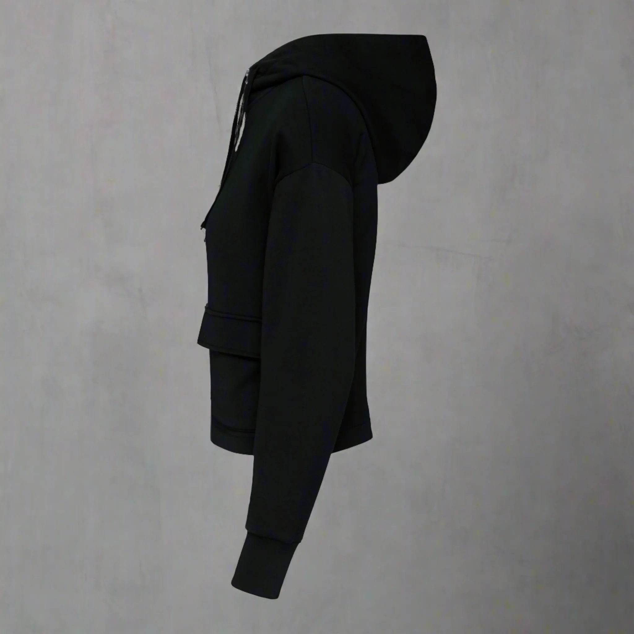 Women's Cropped Zipped Eco-Hoodie