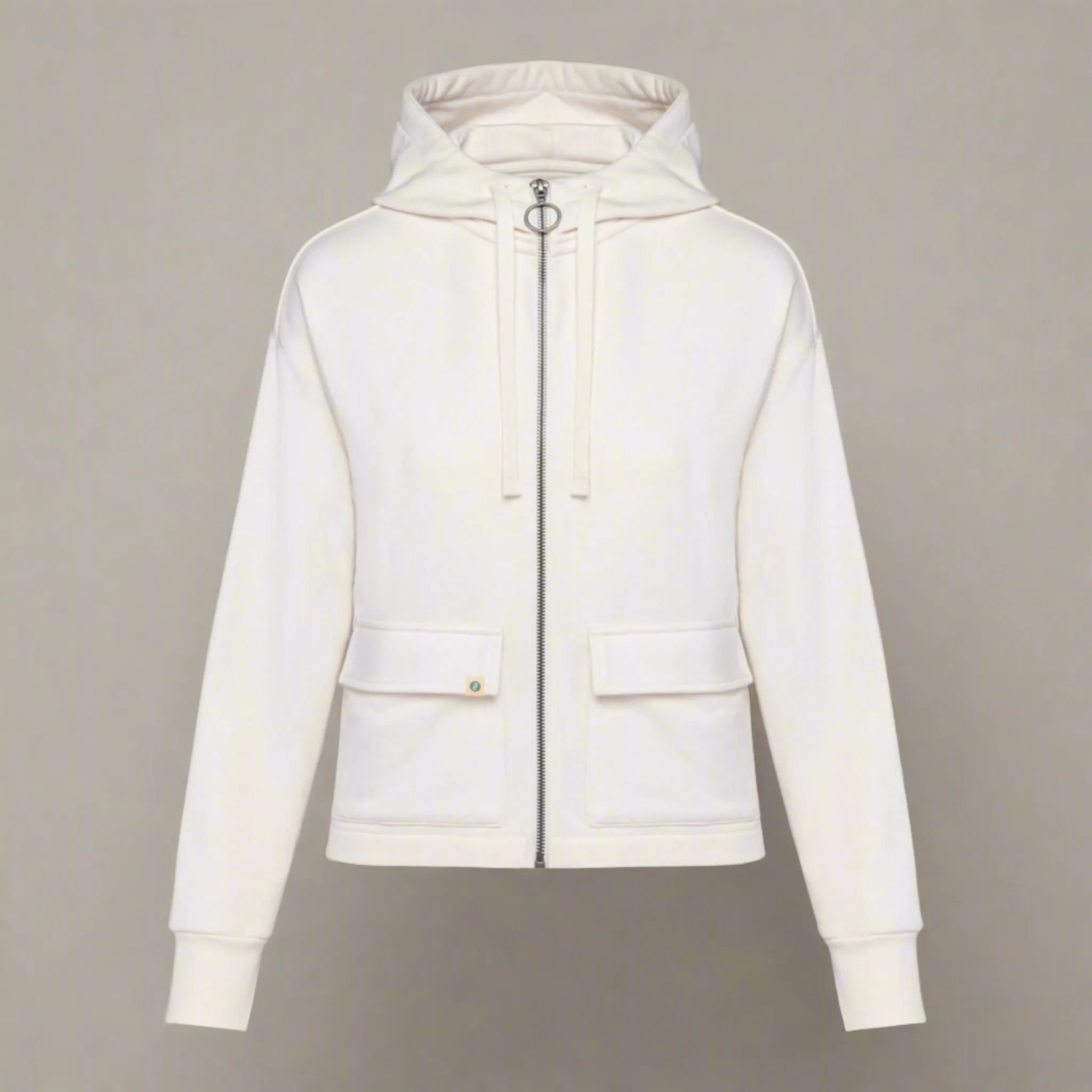 Women's Cropped Zipped Eco-Hoodie