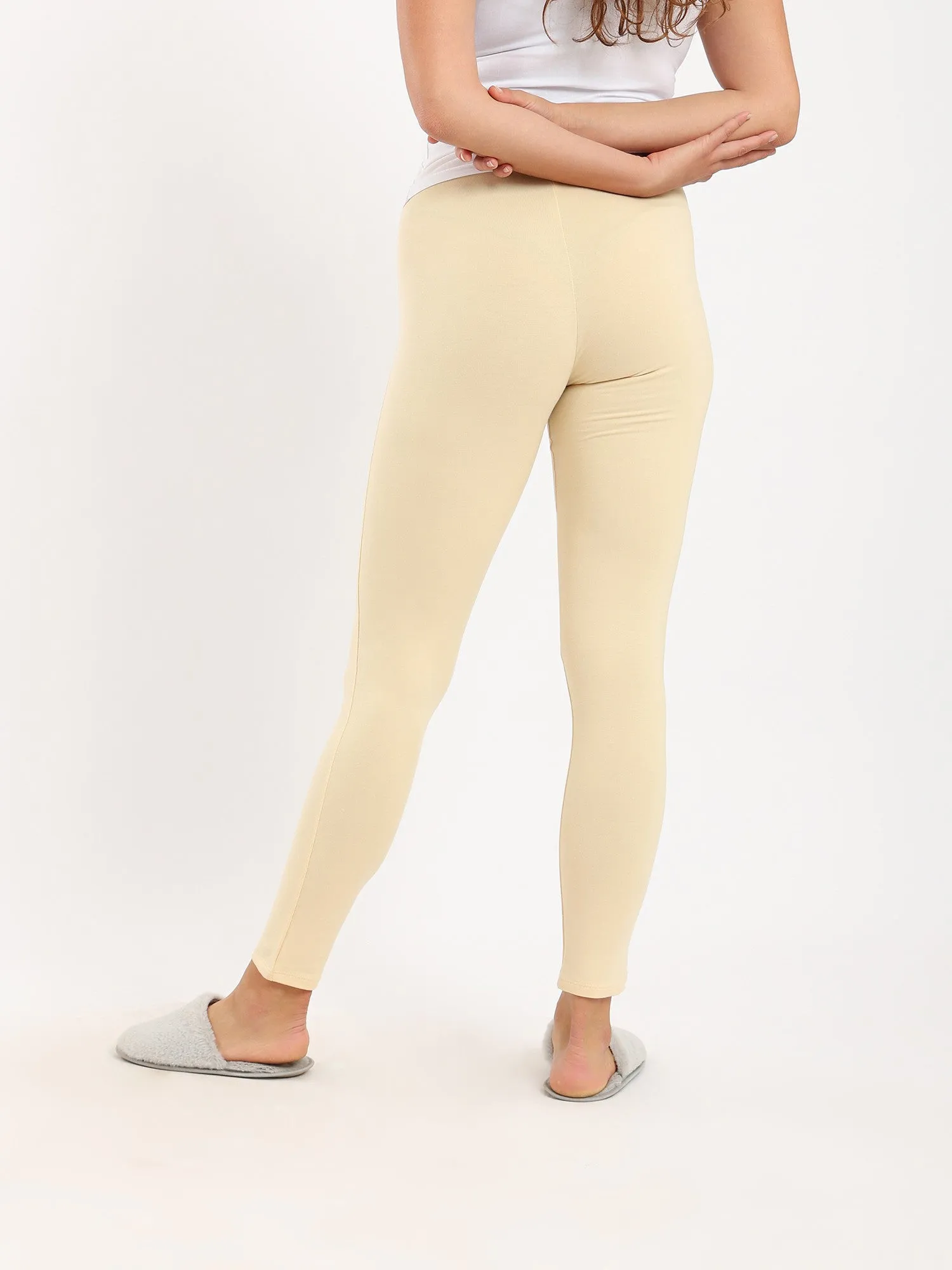 Women's Leggings For Comfort and Style - Beige